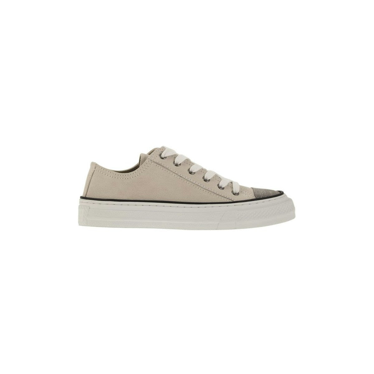 SUEDE TRAINERS WITH PRECIOUS TOE