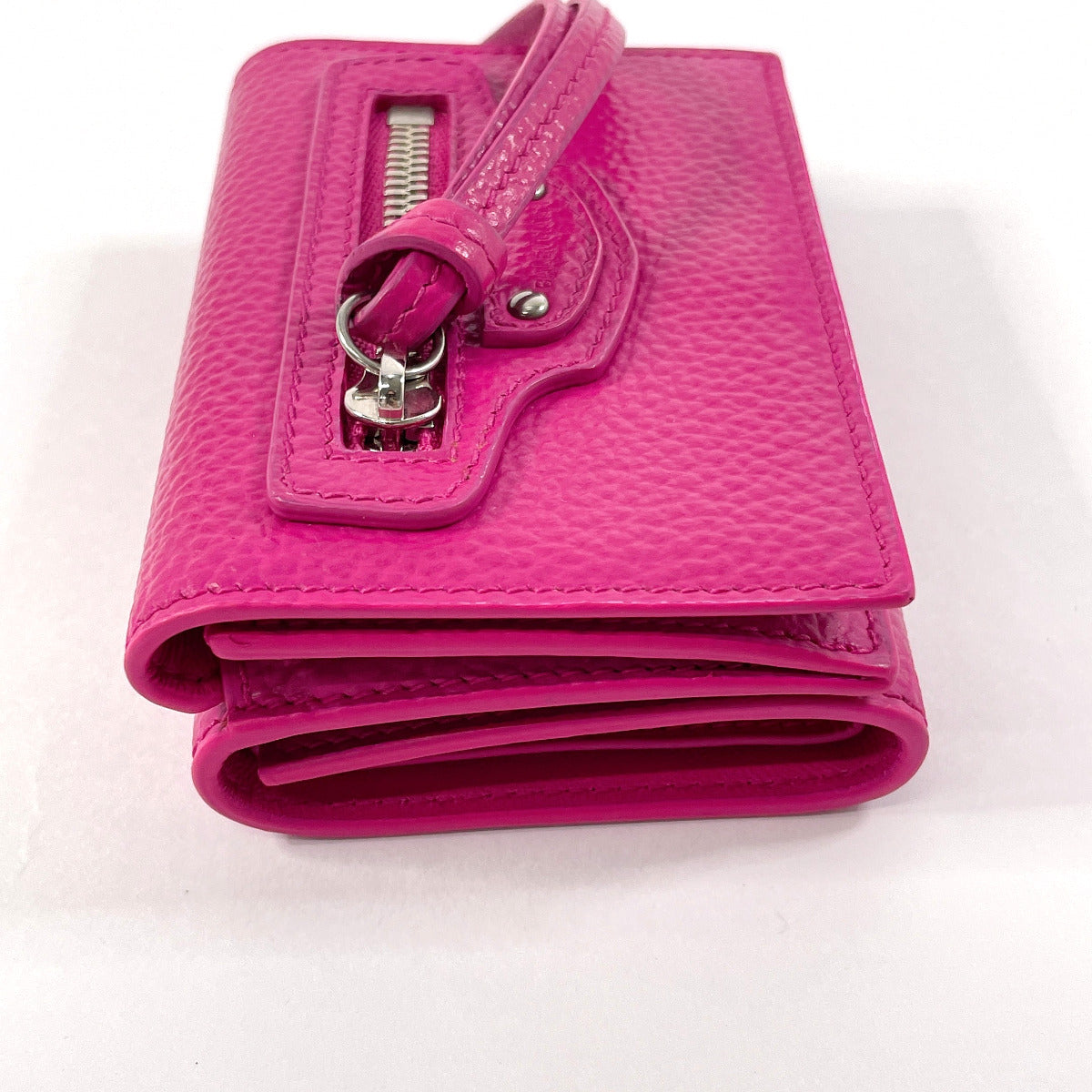balenciaga Neo Classic Mini Wallet Leather Pink