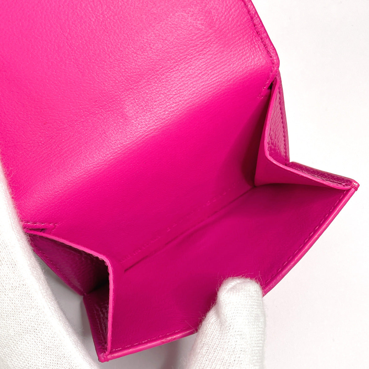 balenciaga Neo Classic Mini Wallet Leather Pink
