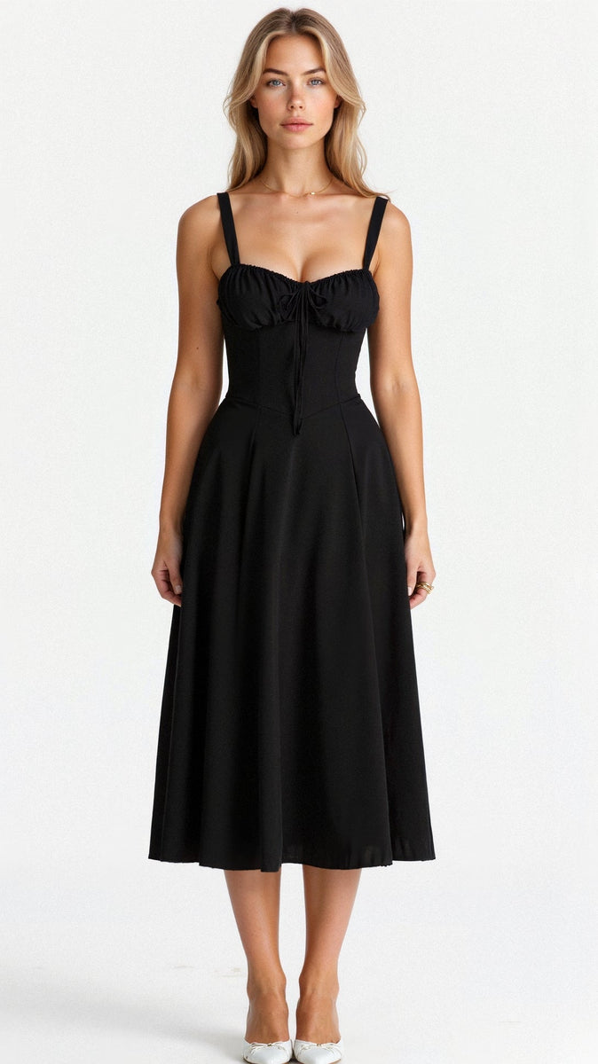 Kiana | Fitted Midi Dress with Defined Waist