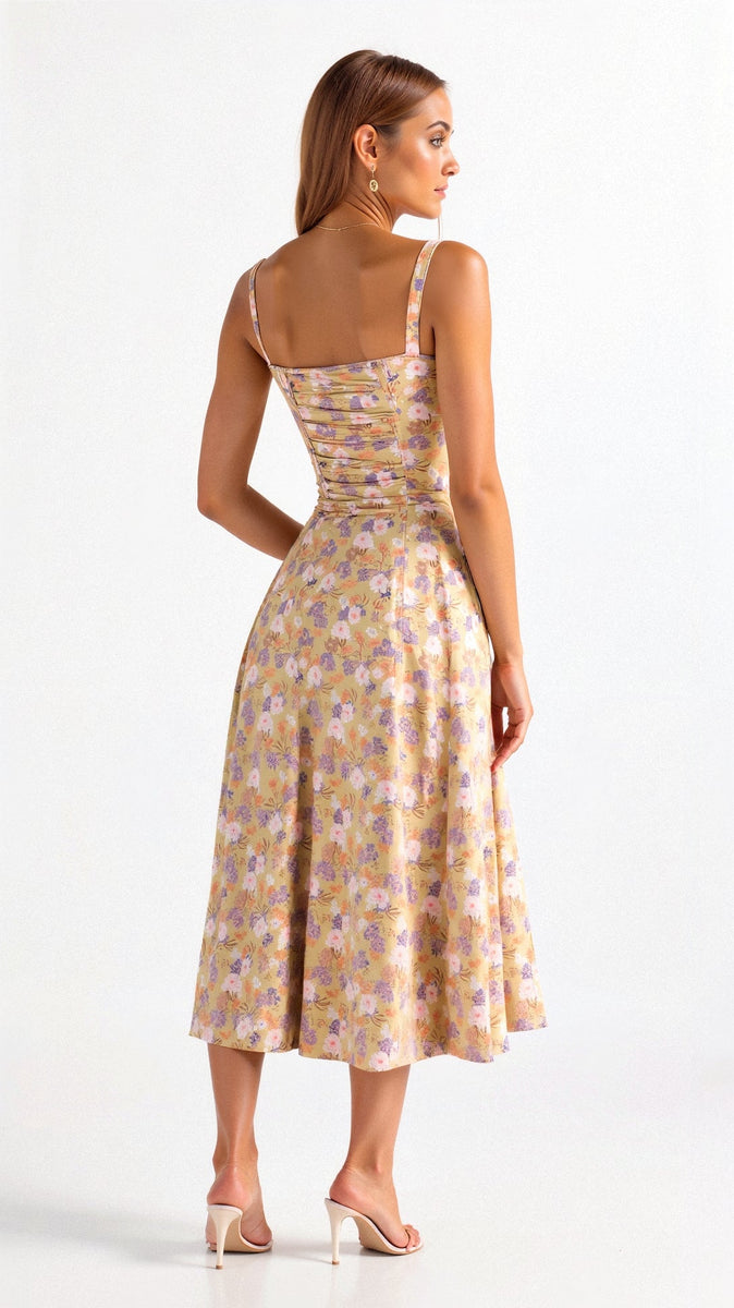Kiana | Fitted Midi Dress with Defined Waist