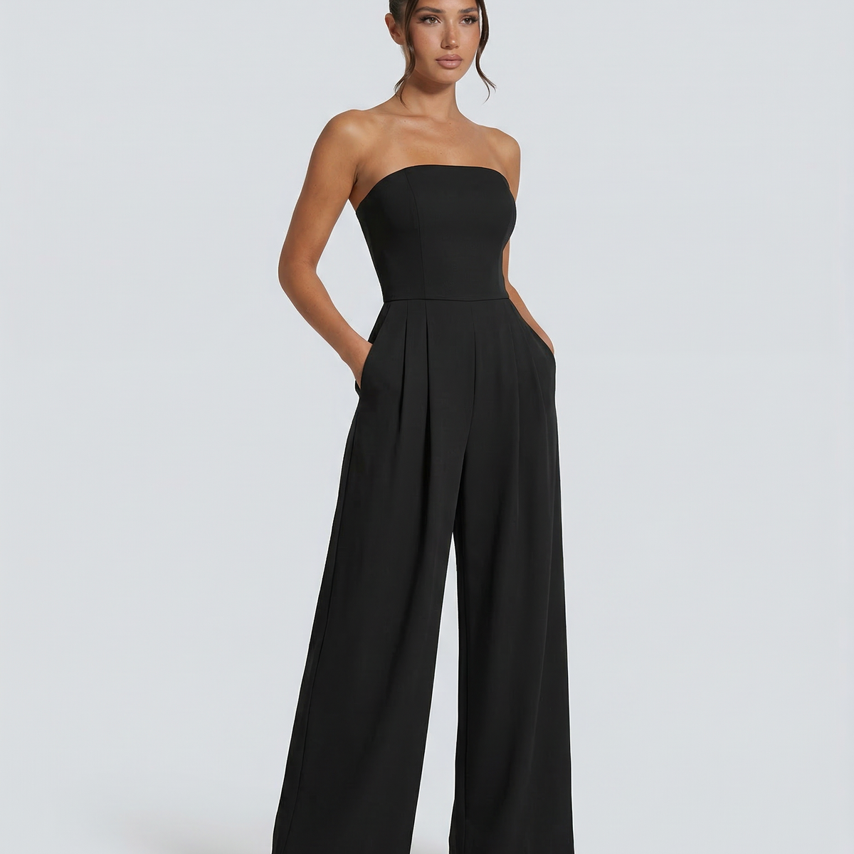 Arlette | Strapless Wide-Leg Jumpsuit