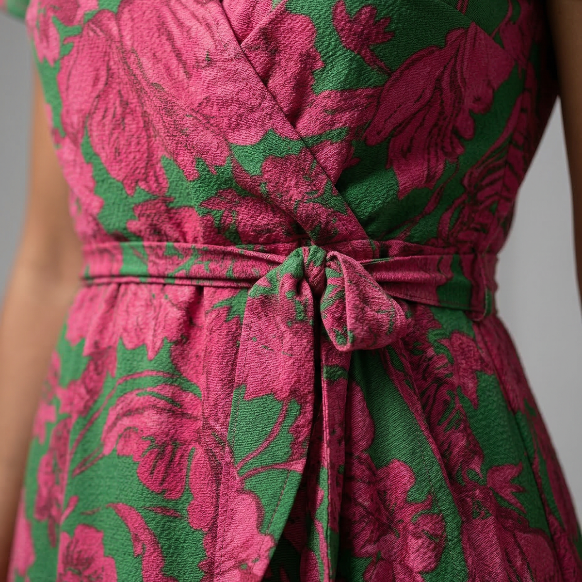 Elowen | Wrap Maxi Dress with Short Sleeves