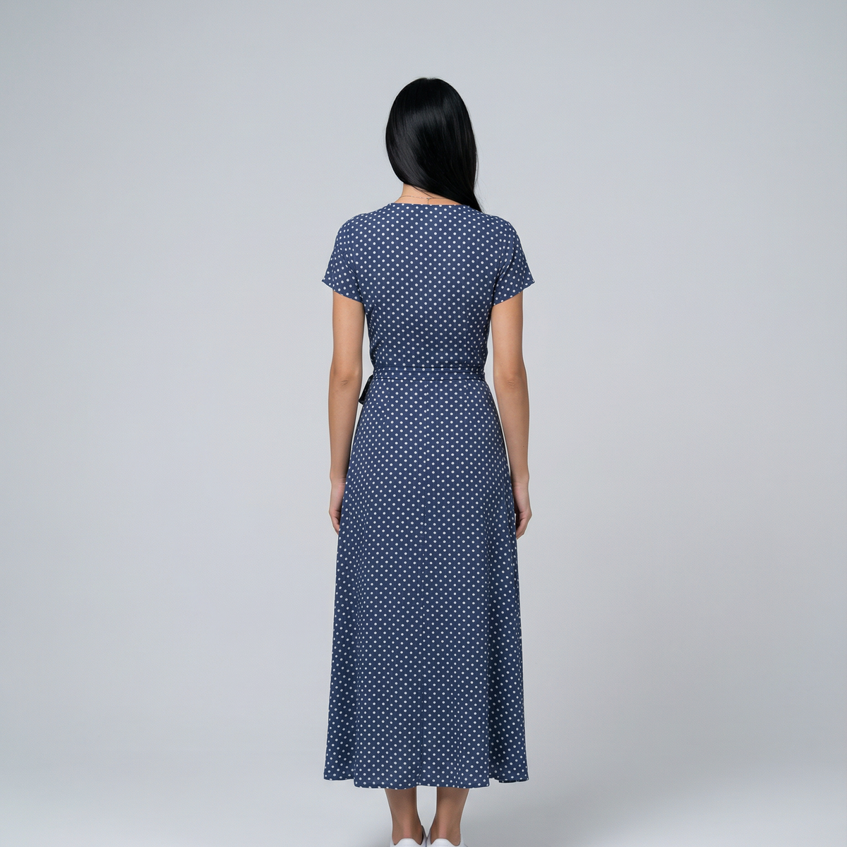 Elowen | Wrap Maxi Dress with Short Sleeves