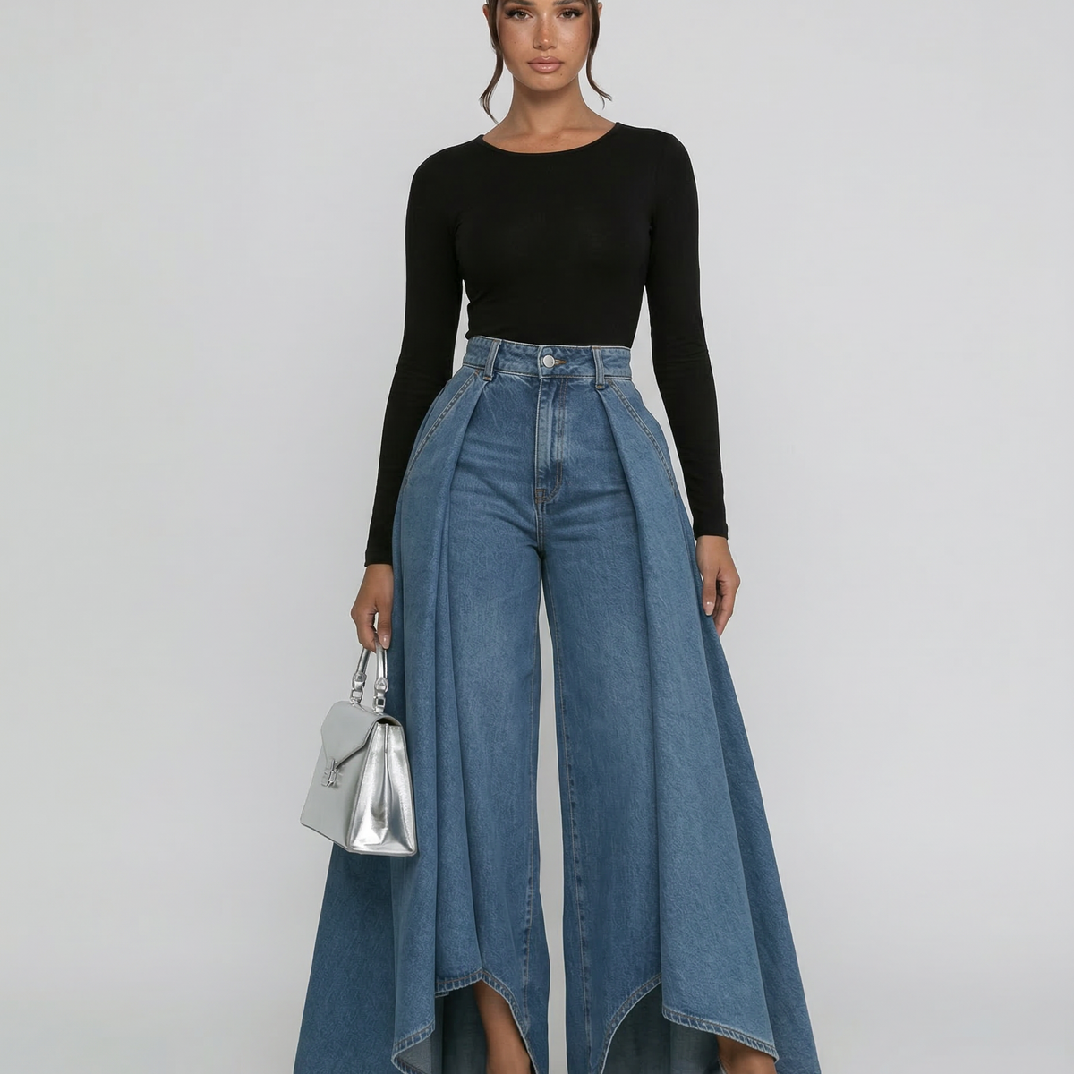 Calira | High-Waisted Wide-Leg Jeans