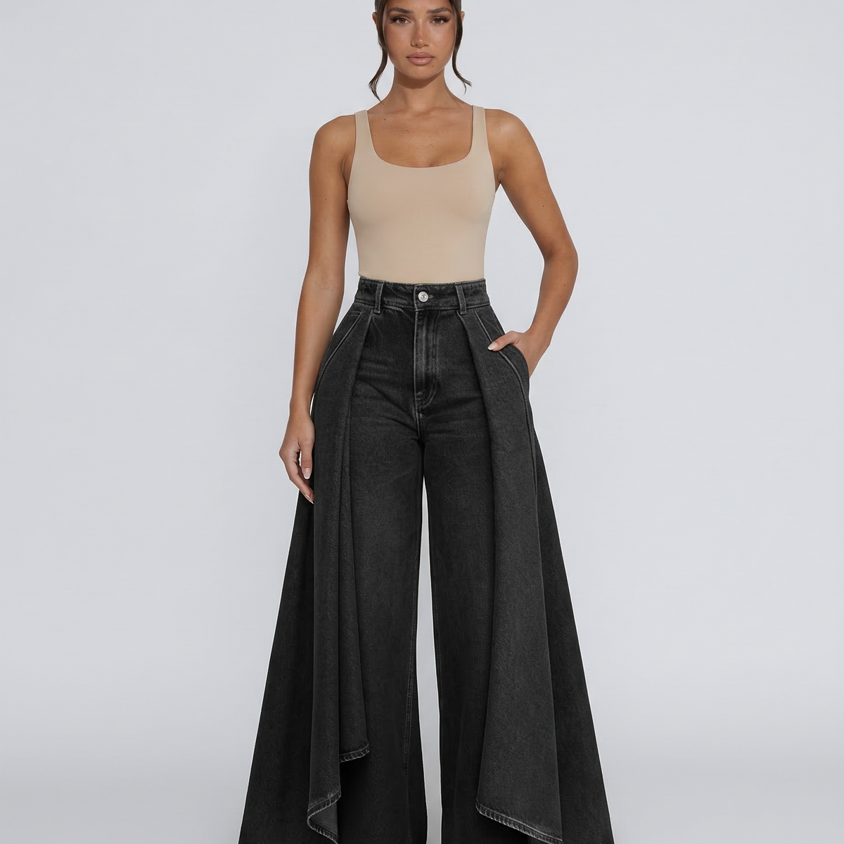 Calira | High-Waisted Wide-Leg Jeans