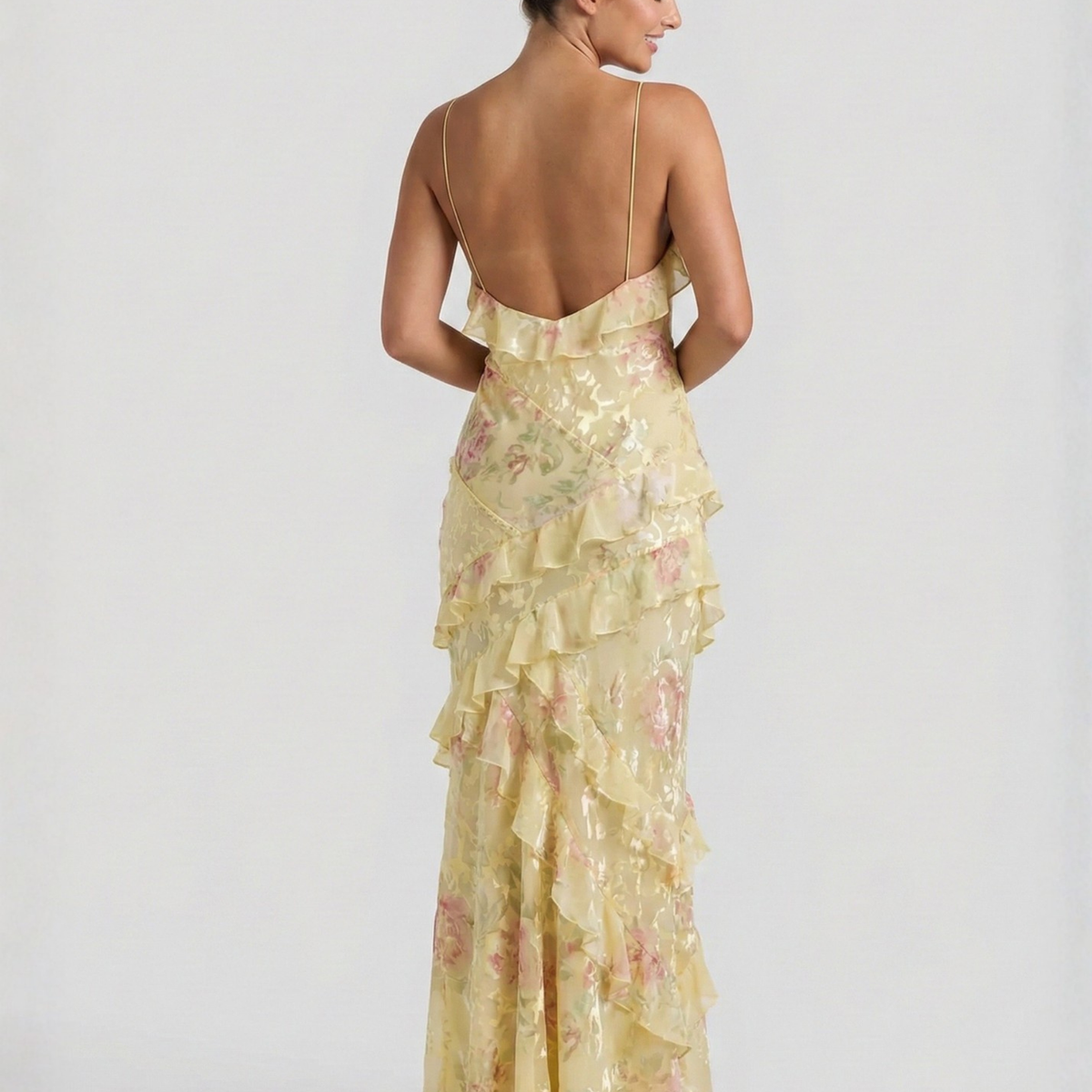 Isabella | Maxi Dress with Layered Ruffle Skirt