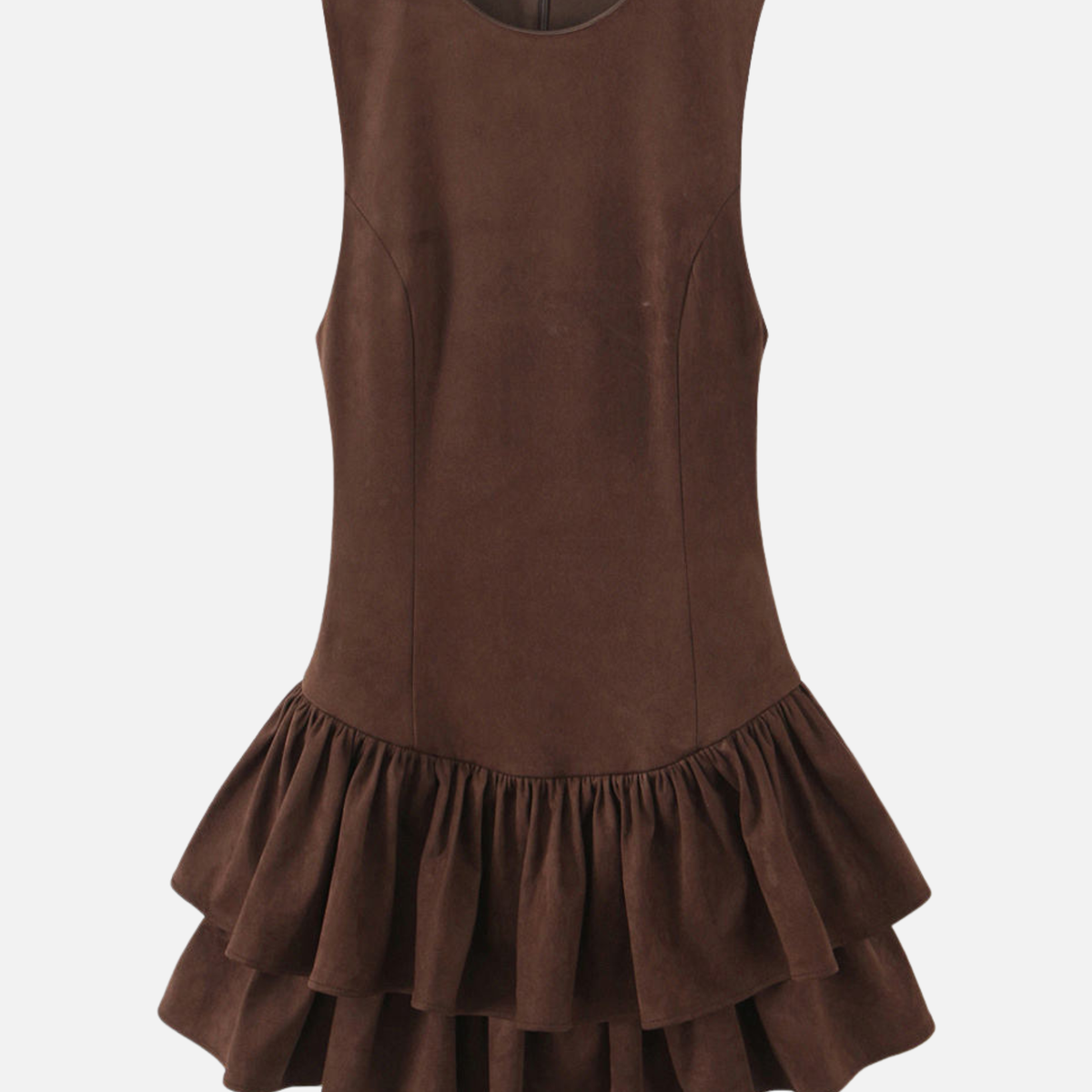 Skylar | Ruffled Mini Dress with Zipper Back