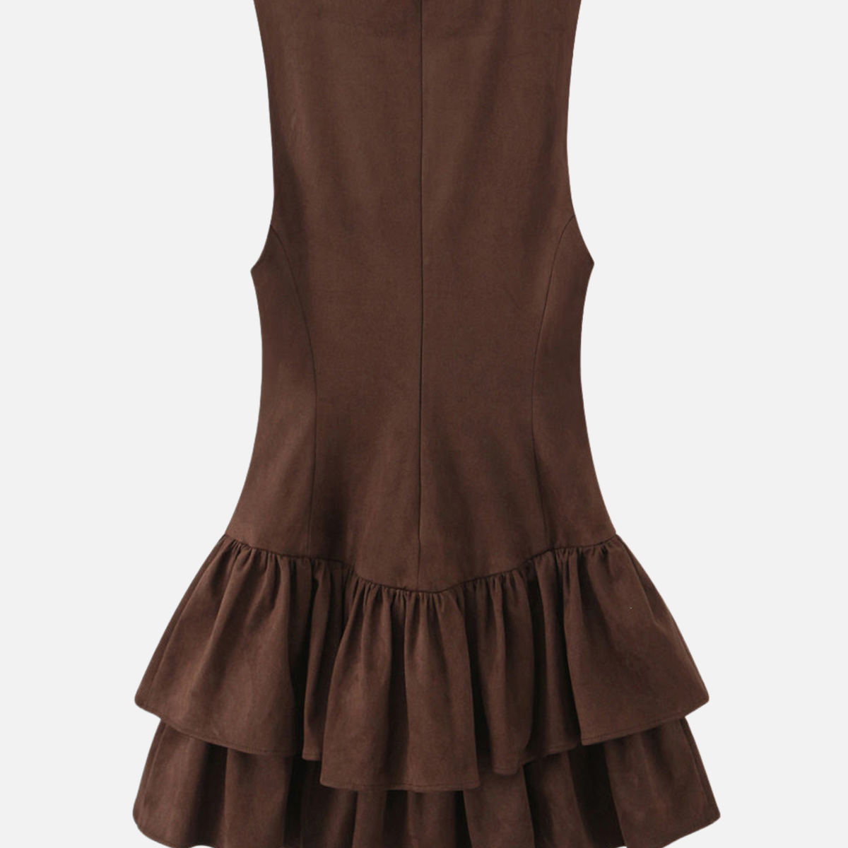 Skylar | Ruffled Mini Dress with Zipper Back