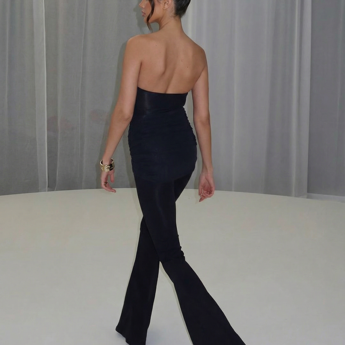 Brandi | Halter Neck Jumpsuit with Flared Leg