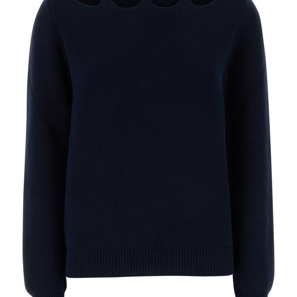 PRADA Women’s Cotton Sweater with Boat Neck