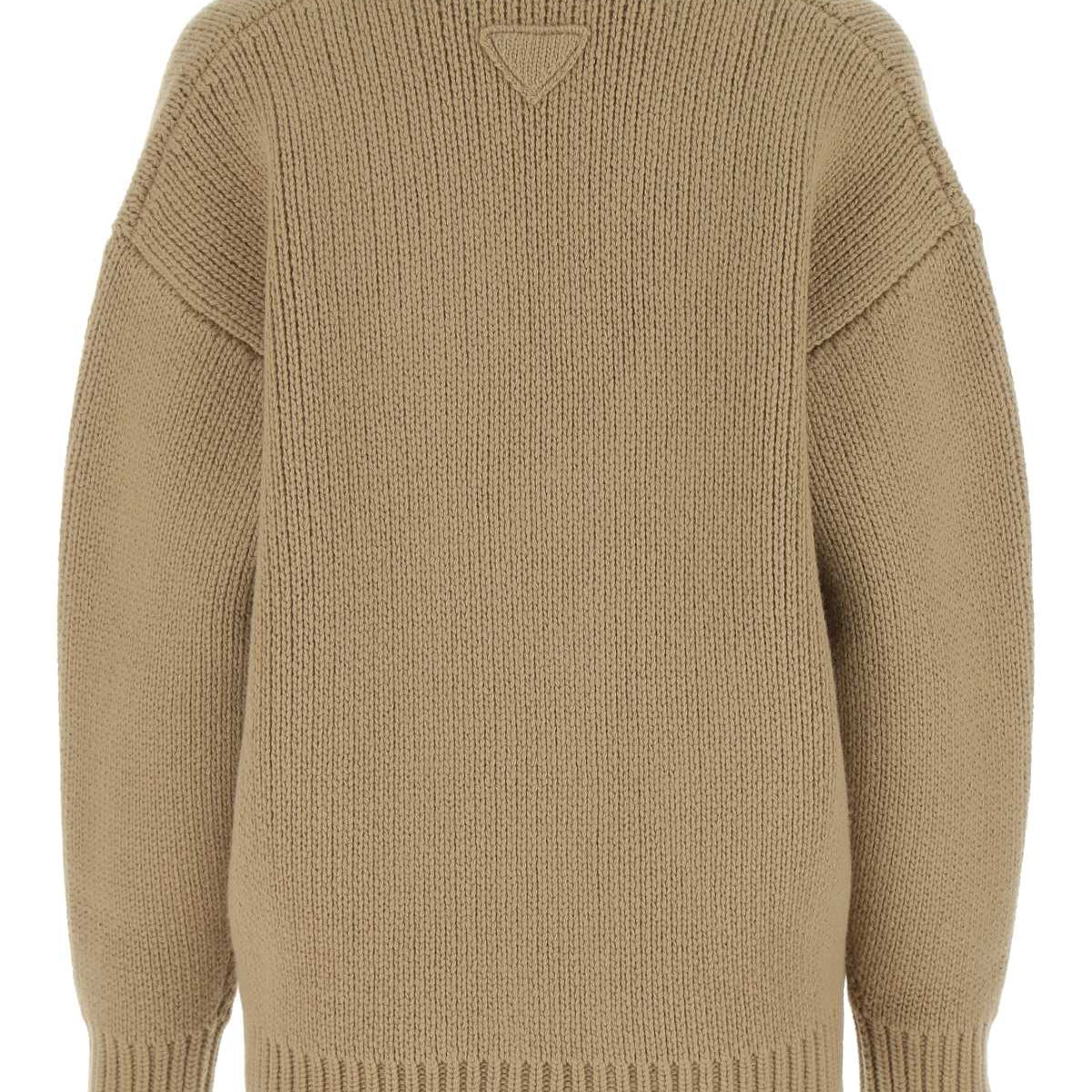 PRADA Oversized Wool Blend Cardigan