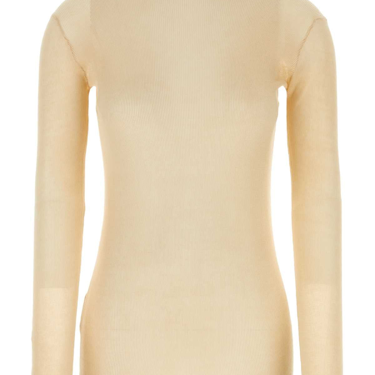 PRADA Cotton Sweater with High Neck for Women - FW24