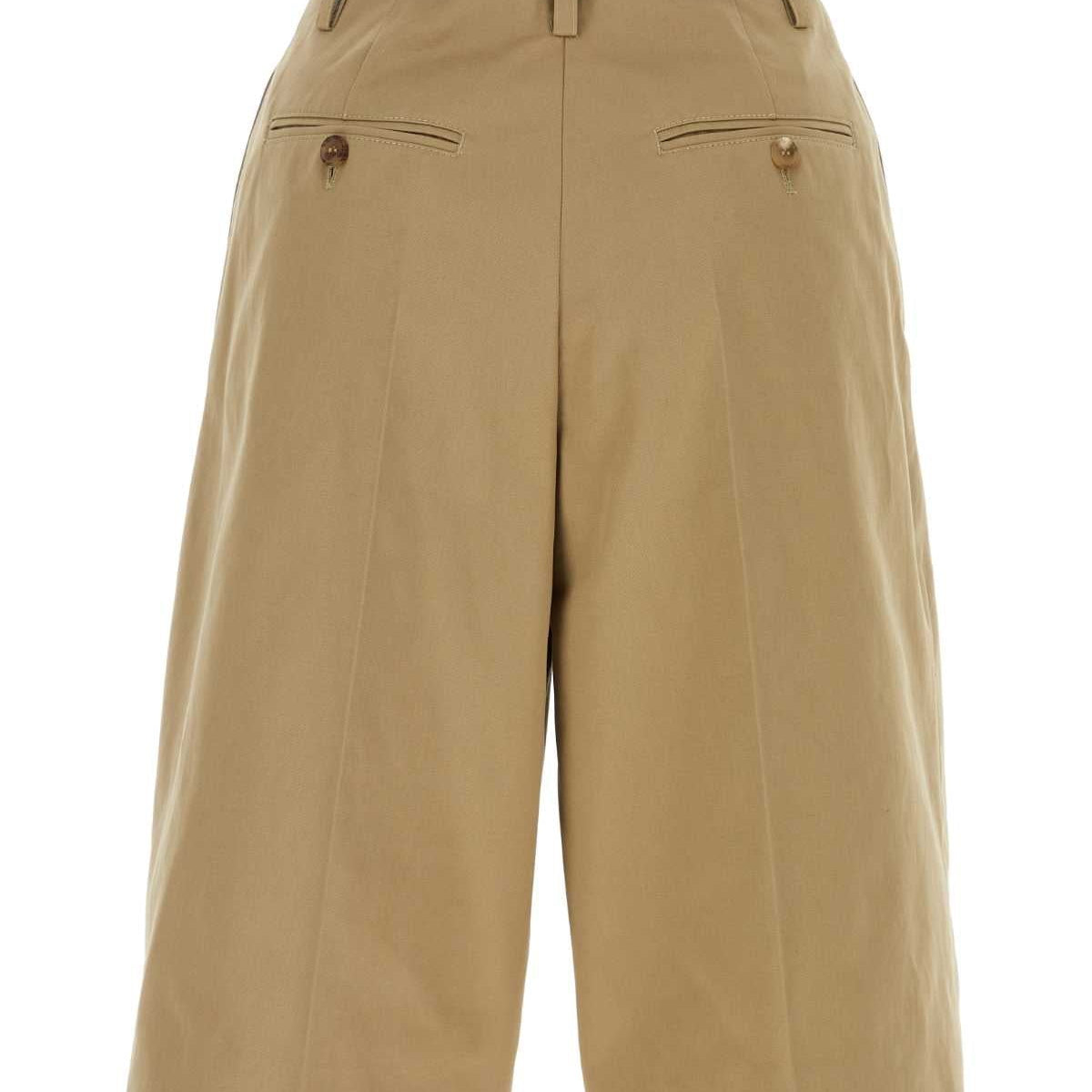 PRADA Cotton Bermuda Shorts for Women - FW24 Collection