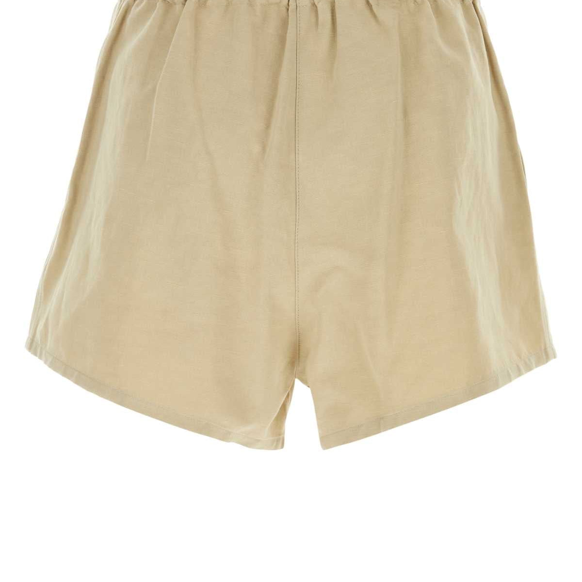 PRADA Cotton Blend Mini Shorts for Women
