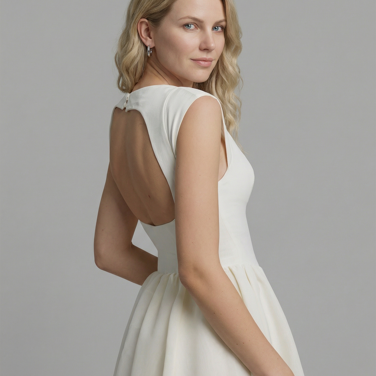 Hazel | Open-Back Midi Dress