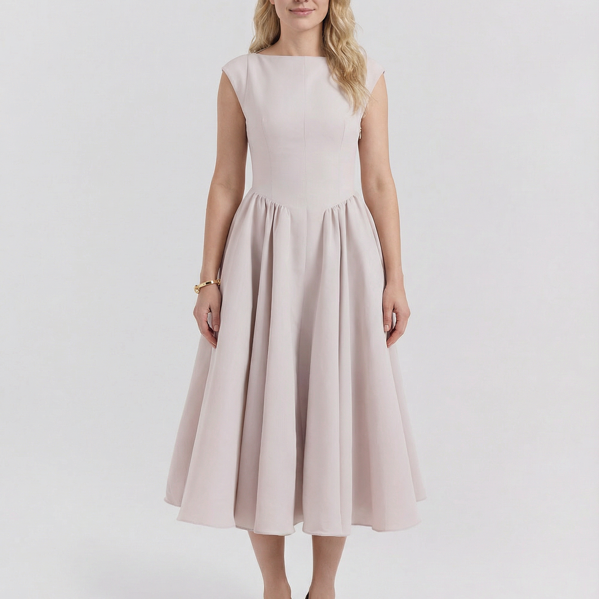 Hazel | Open-Back Midi Dress