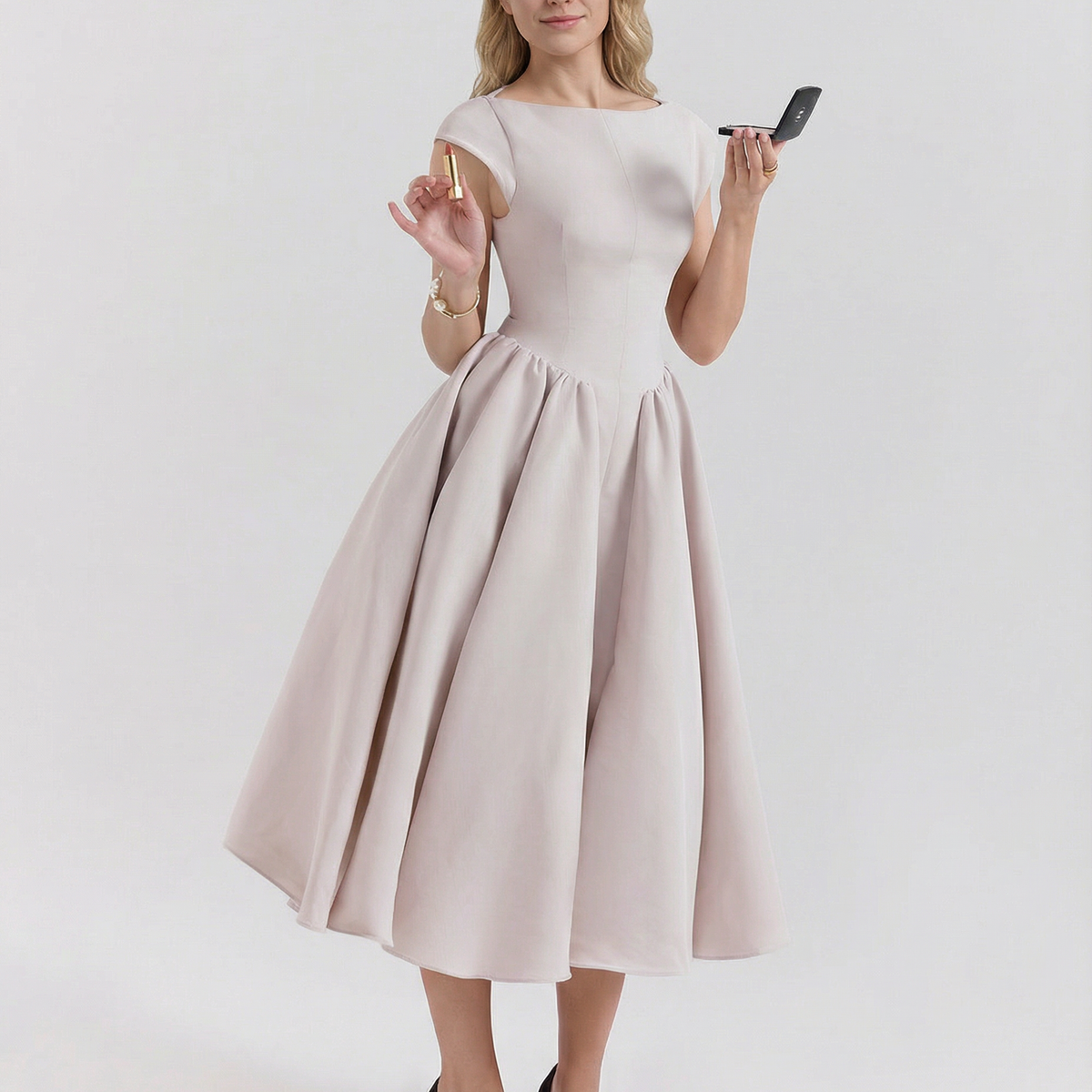 Hazel | Open-Back Midi Dress