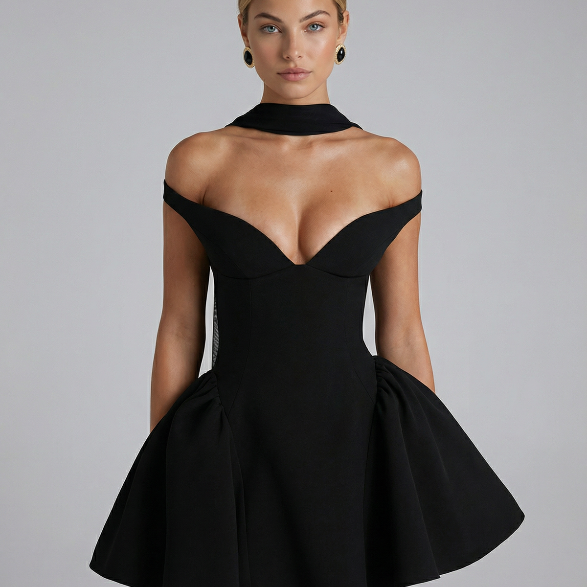 Serina | Mini Dress with Off-Shoulder Neckline