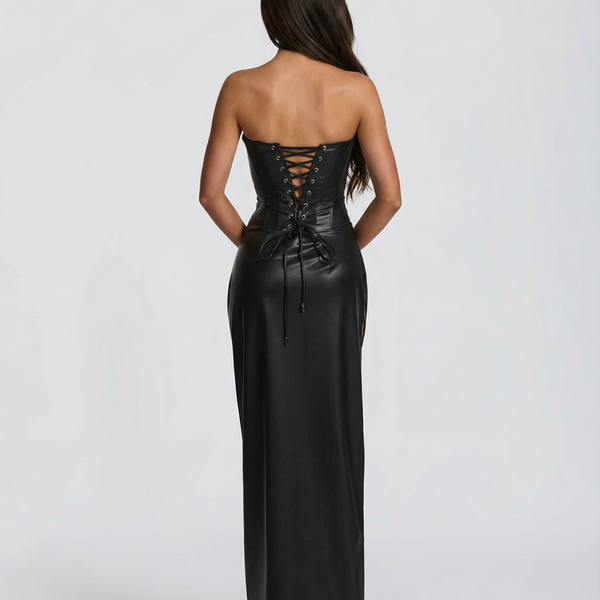 Alana | Maxi Dress with Strapless Corset Bodice