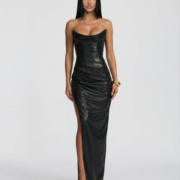 Alana | Maxi Dress with Strapless Corset Bodice