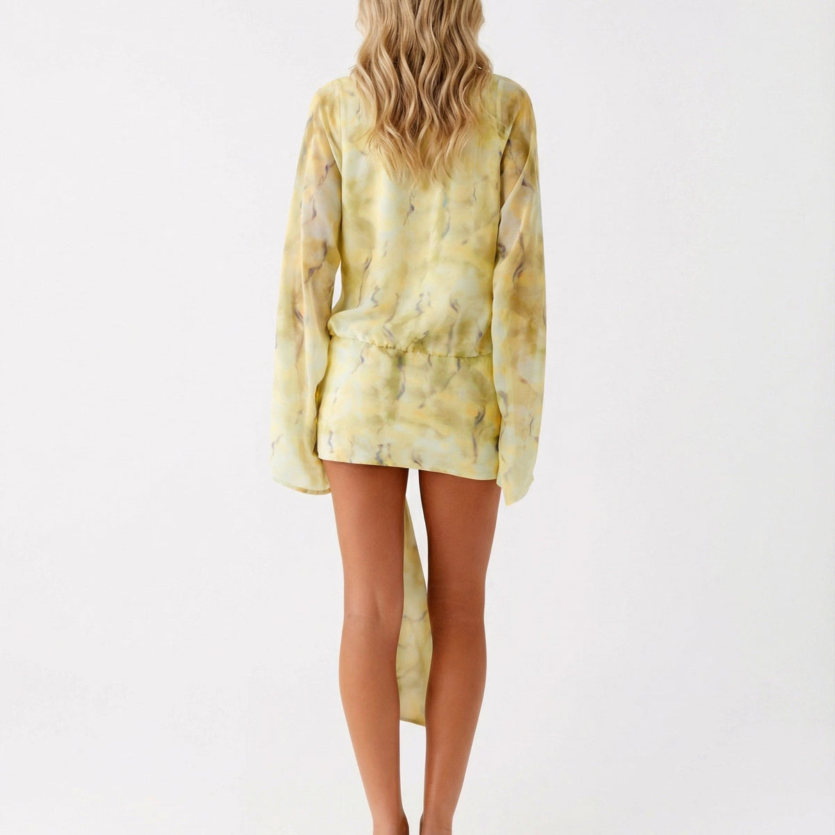 Cecilia | Long Sleeve Cowl Neck Mini Dress