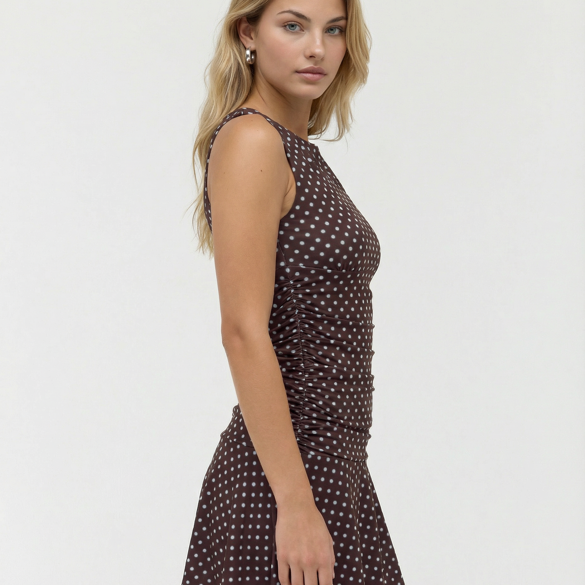 Susana | Polkadot Sleeveless Mini Dress