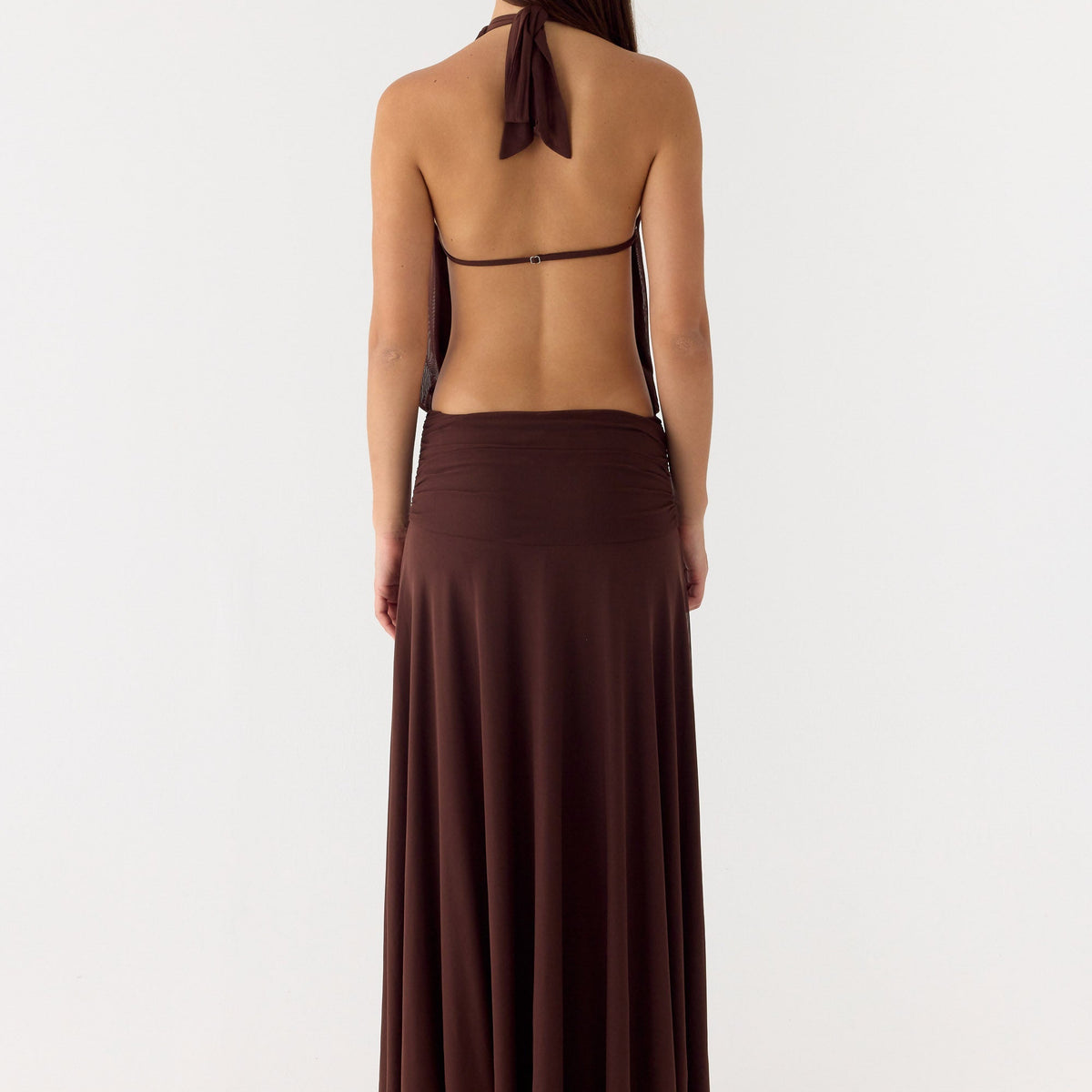 Clara | Off Shoulder Ruffle Hem Maxi Dress