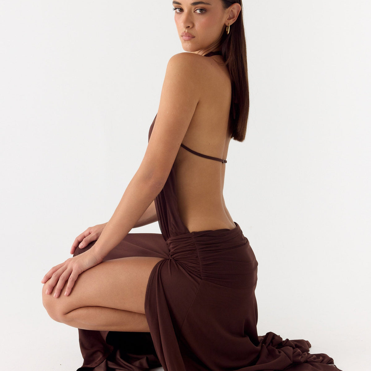 Clara | Off Shoulder Ruffle Hem Maxi Dress