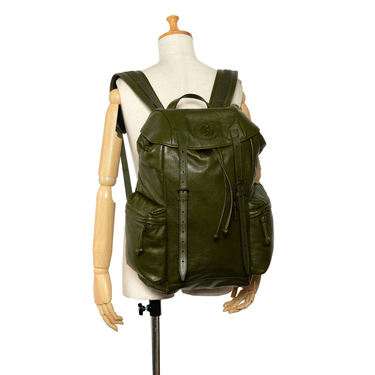 GUCCI Tonal GG Double Pocket Belt Backpack