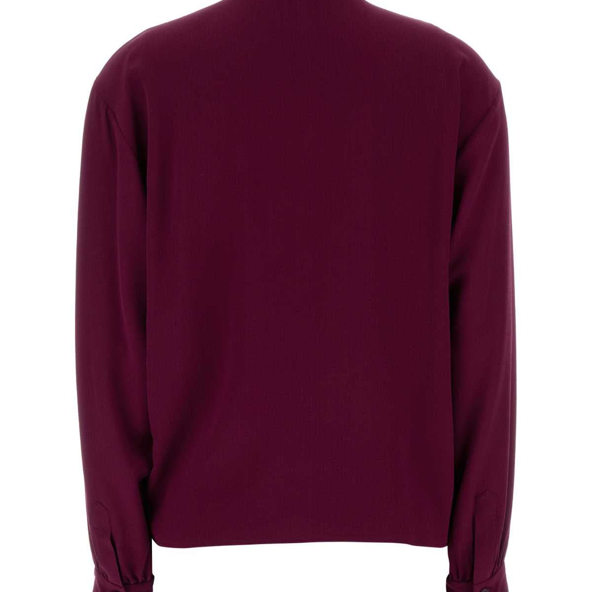 PRADA Silk Crepe Blouse for Women - SS25 Collection