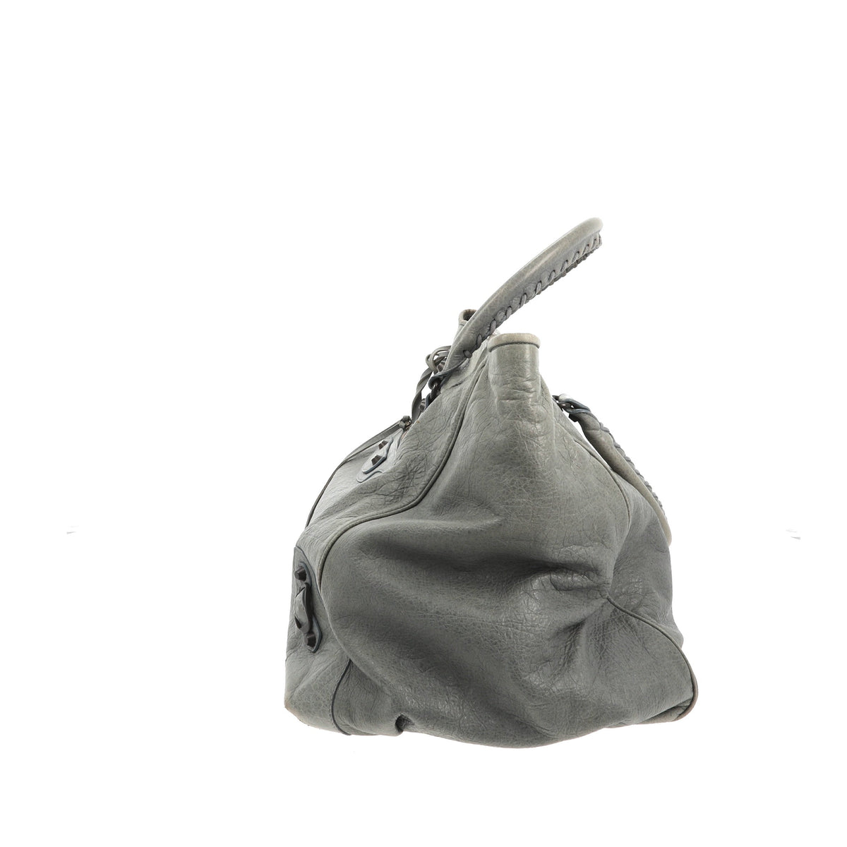 balenciaga Sunday Shoulder Bag in Blue Leather