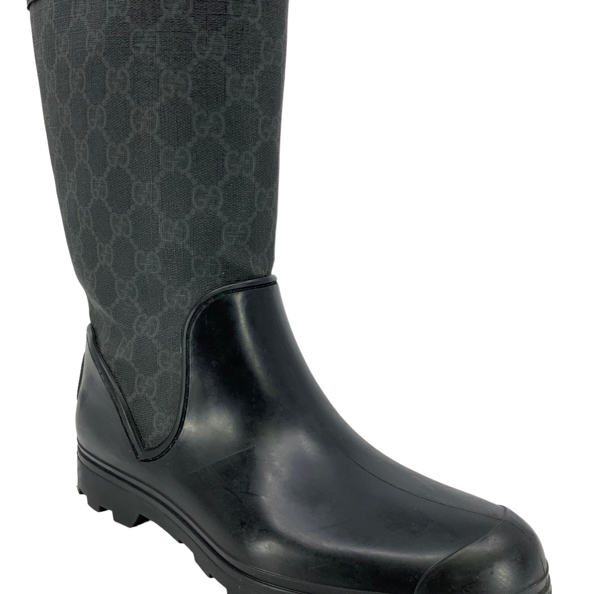 Gucci Prato GG Monogram Canvas Rain Boots Size 9
