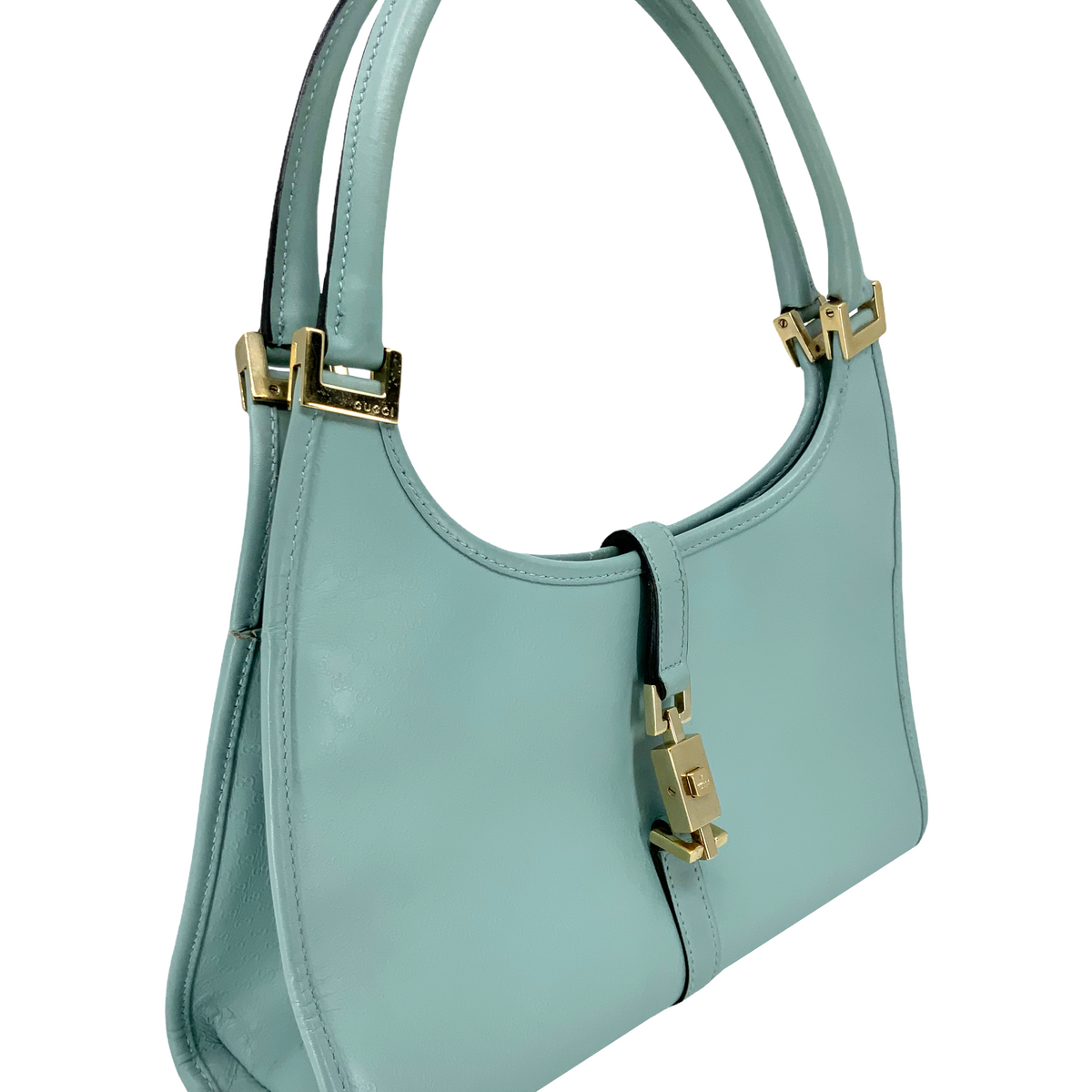 Gucci Vintage Micro GG Monogram Leather Bardot Bag