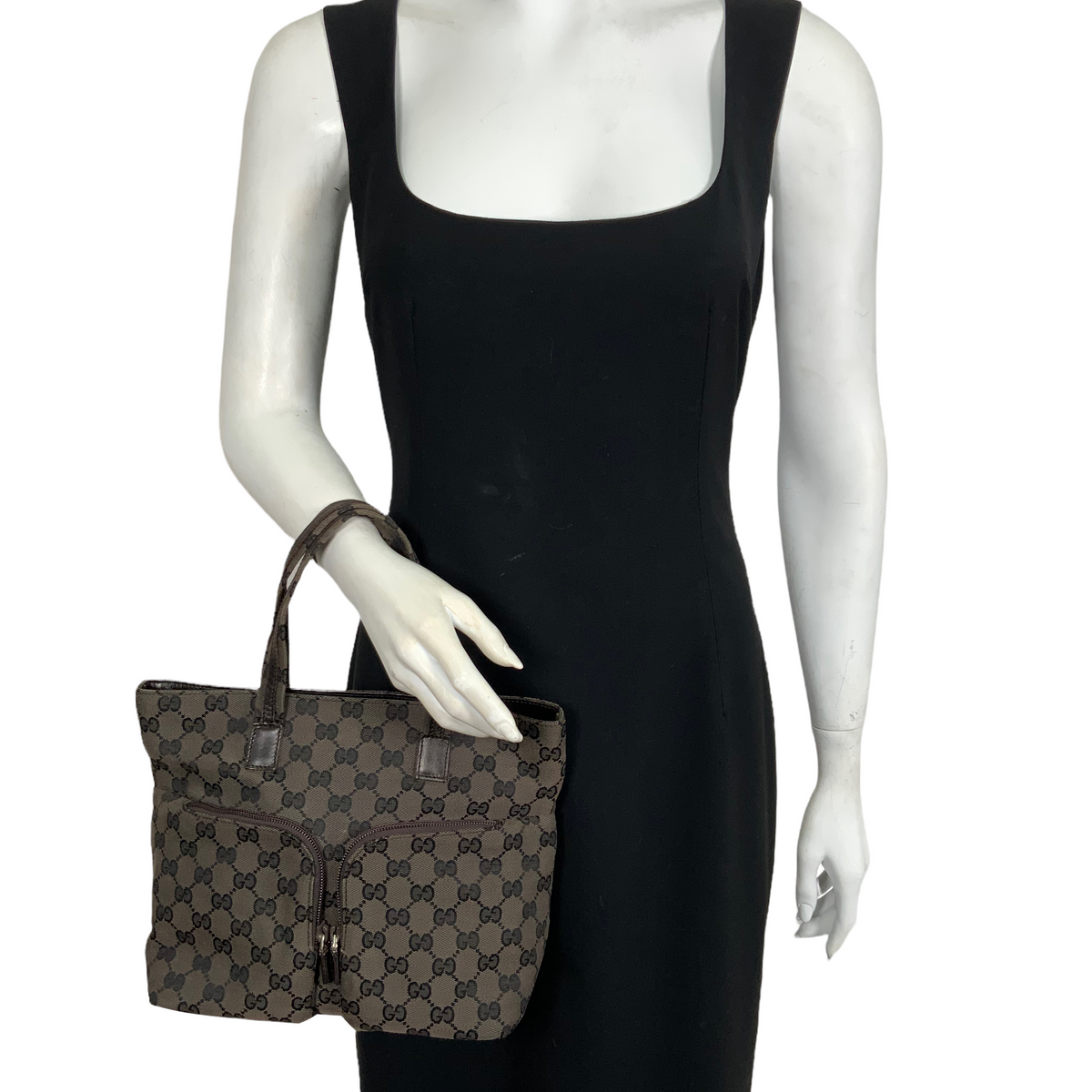 Gucci Vintage GG Monogram Canvas Small Tote