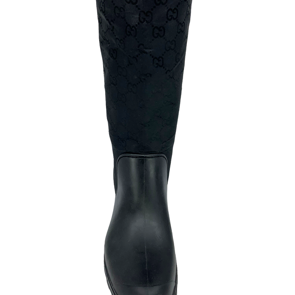 Gucci Prato GG Monogram Rain Boots Size 9