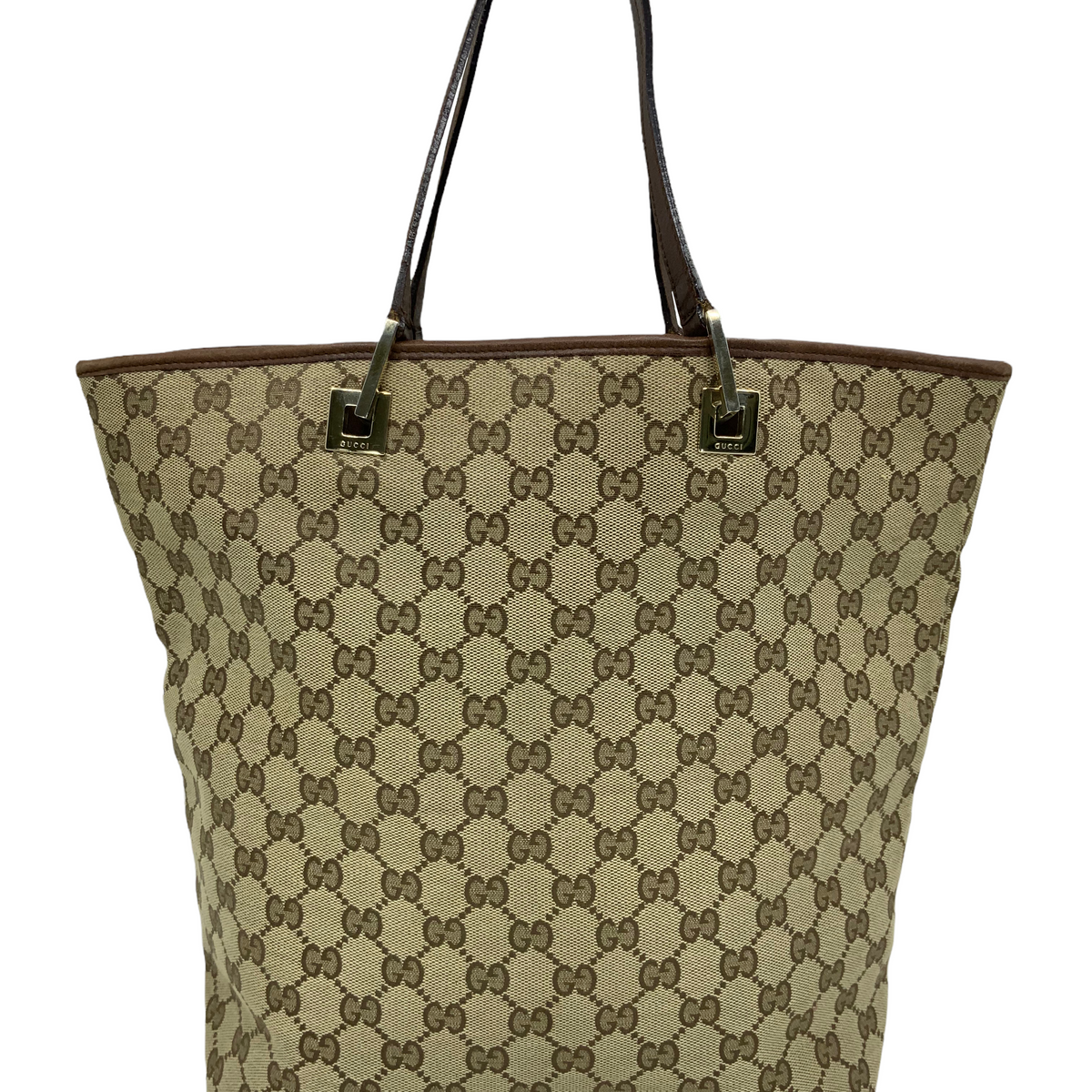 Gucci Vintage Monogram Canvas Tote Bag
