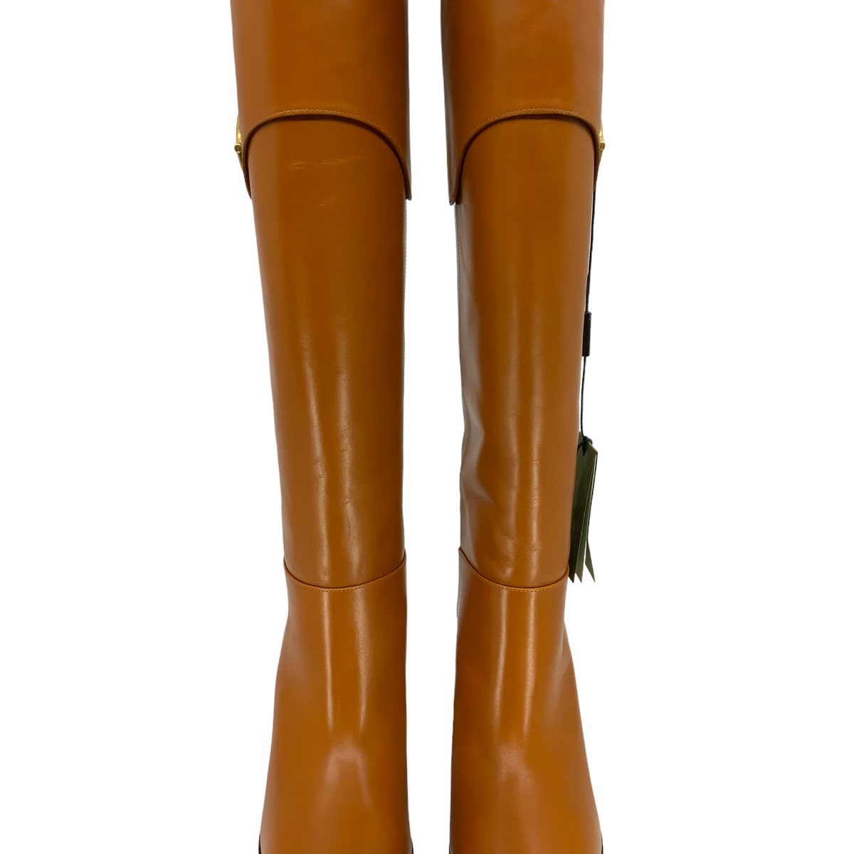 GUCCI Horsebit Leather Knee-High Boots Size 7.5 NEW