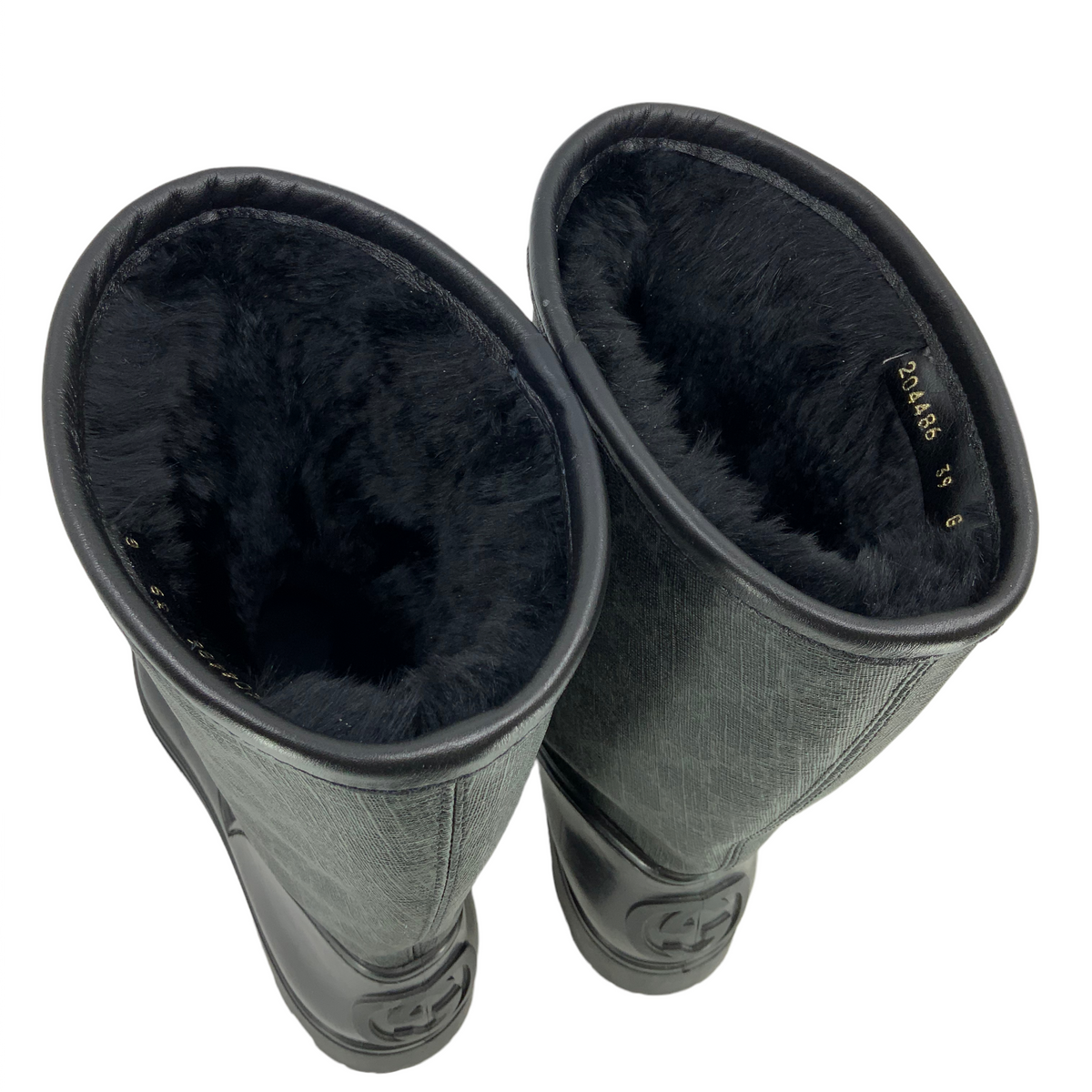 Gucci Prato GG Monogram Canvas Rain Boots Size 9