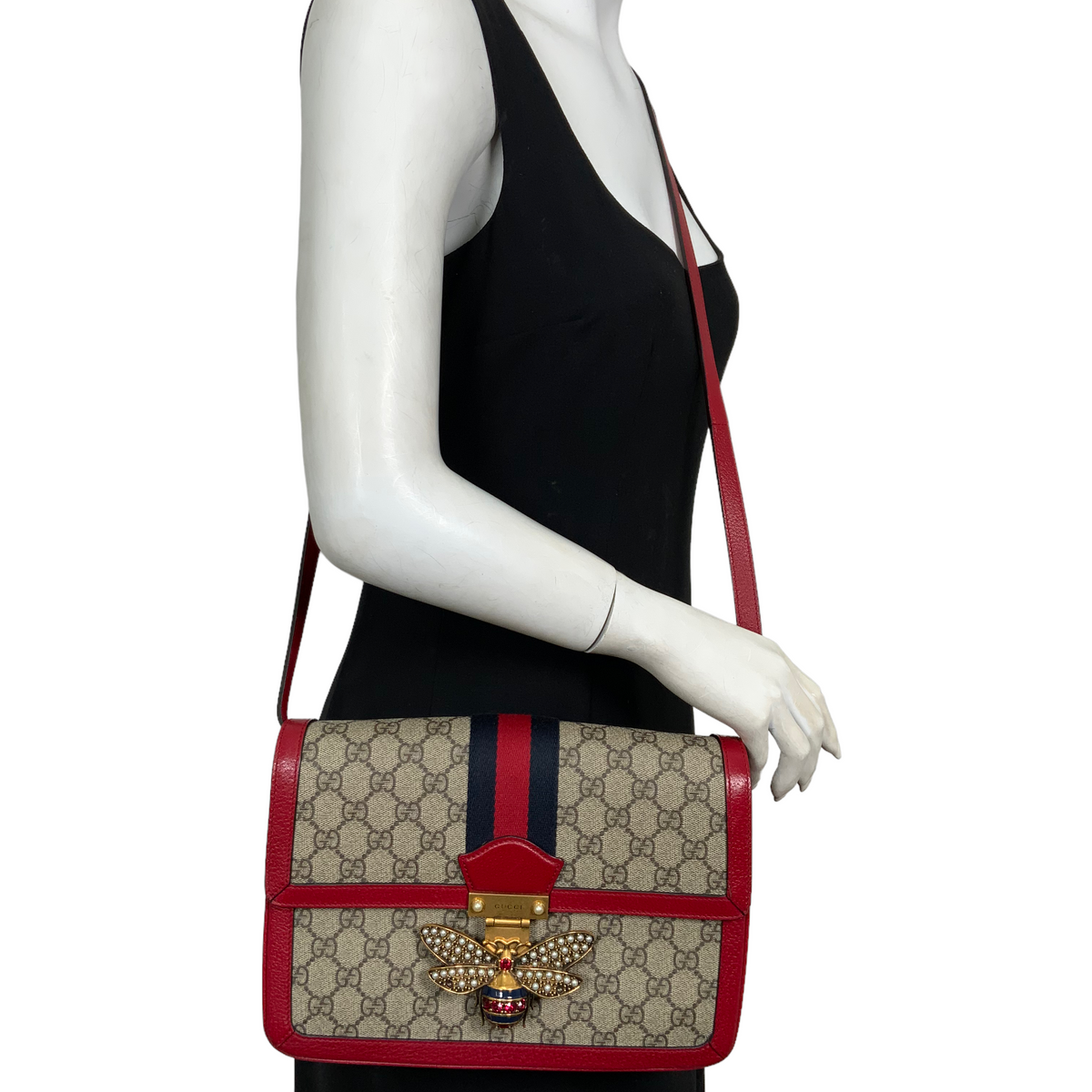 GUCCI GG Supreme Canvas Queen Margaret Shoulder Bag