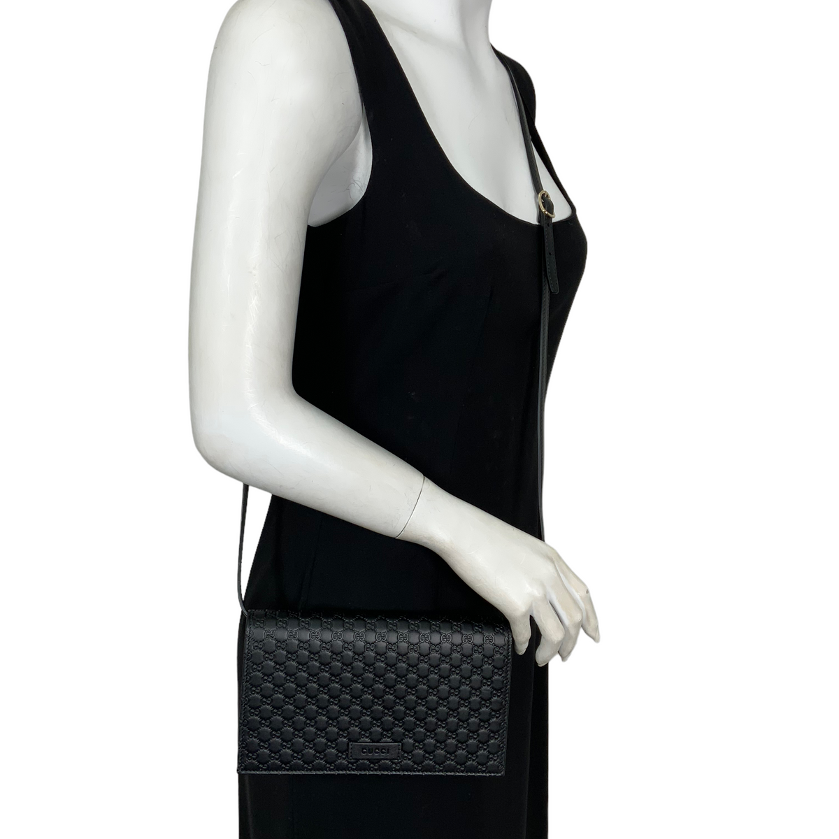 GUCCI Microguccissima GG Leather Crossbody Wallet NEW