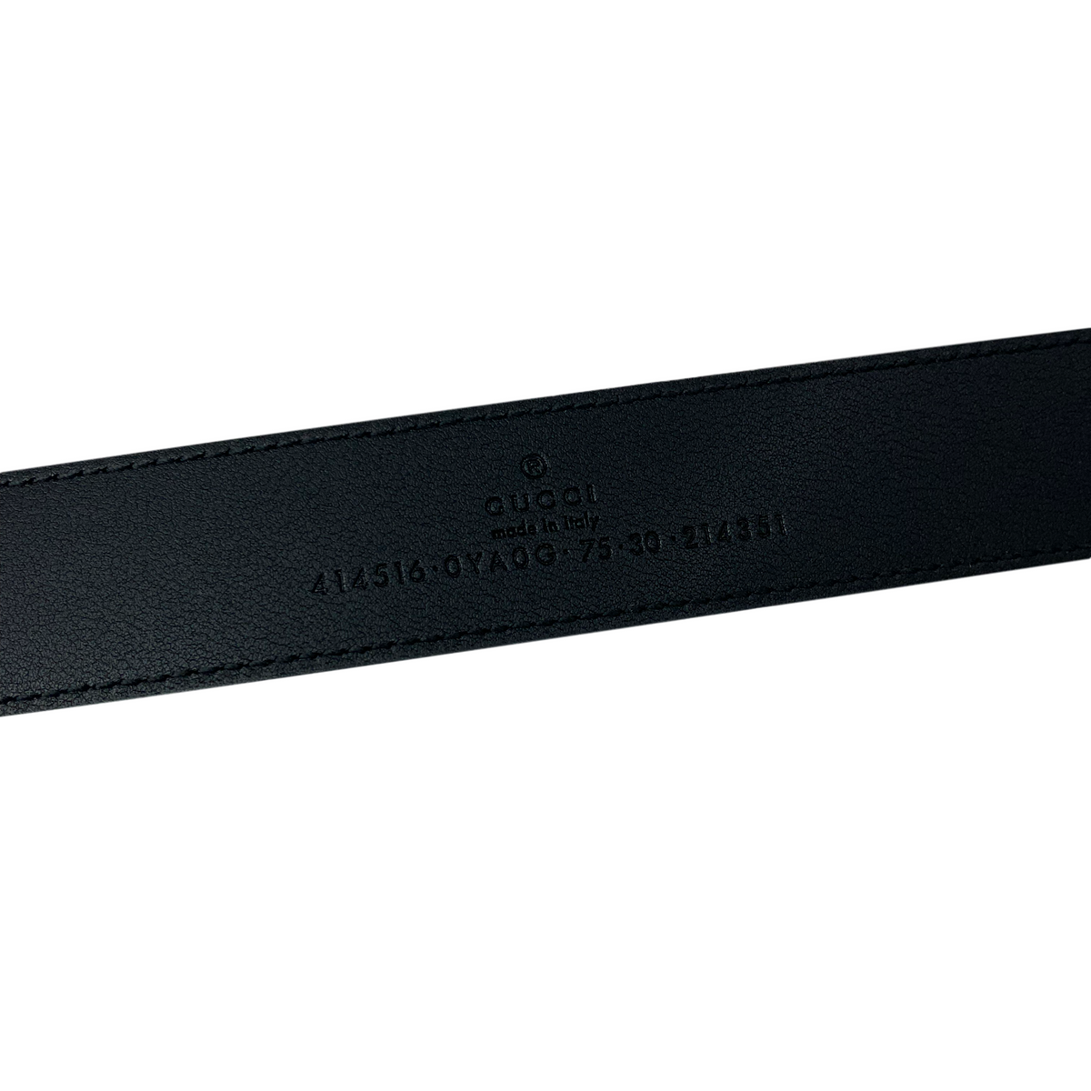 GUCCI GG Marmont Wide Leather Belt Size 75 NEW