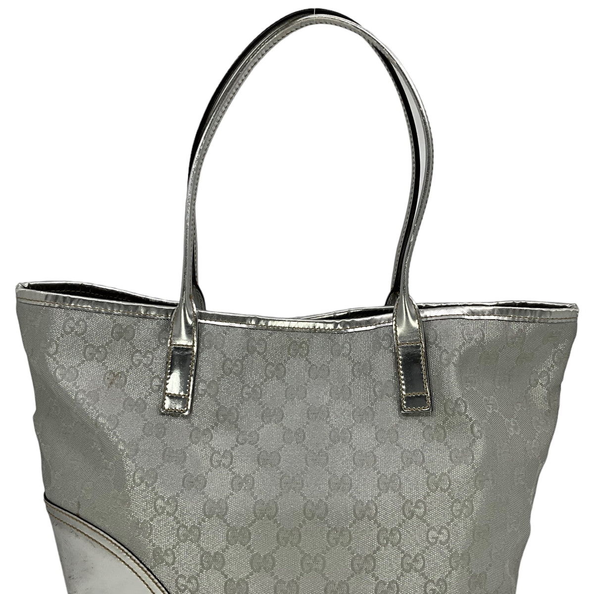 Gucci Metallic GG Monogram Canvas Britt Tote Bag
