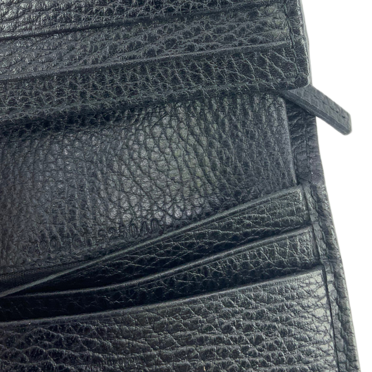 GUCCI Leather GG Marmont Butterfly Compact Wallet