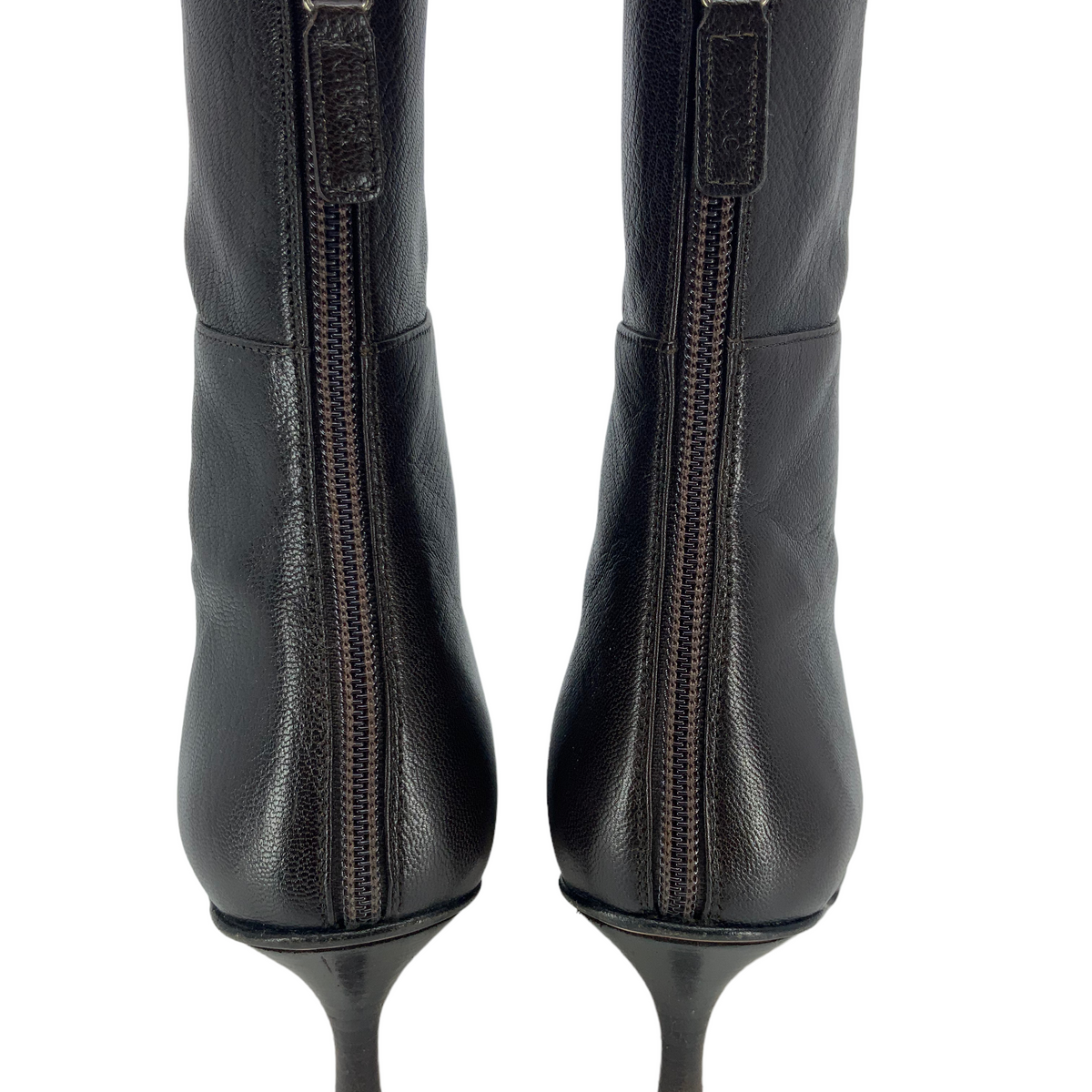 GUCCI Leather Pointed-Toe Boots Size 6.5