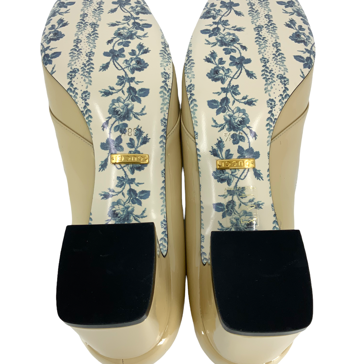 Gucci Victoire GG Patent Leather Pumps Size 8.5 NEW