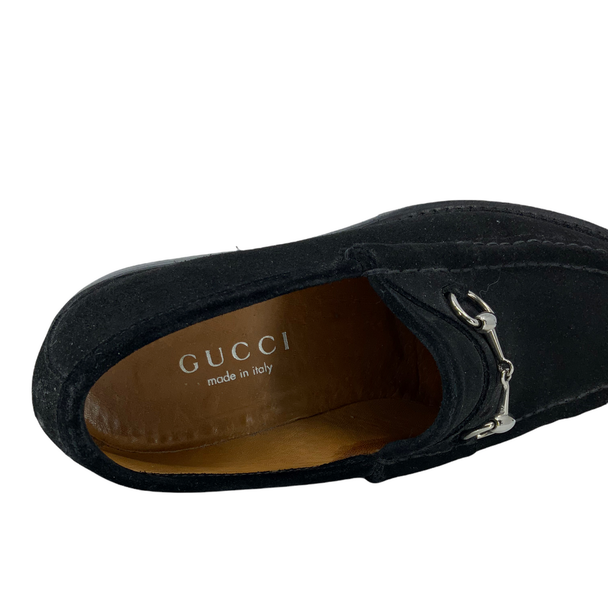 Gucci Classic Horsebit Suede Lug Sole Loafer Size 6.5