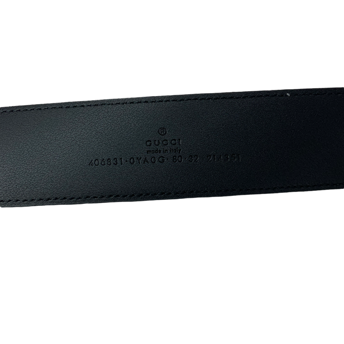 GUCCI GG Marmont Leather Belt Size 80 NEW