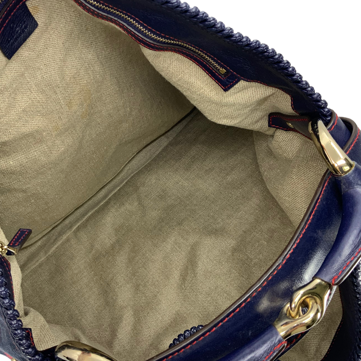 Gucci Floral Embroidered Canvas Large Horsebit Handle Hobo