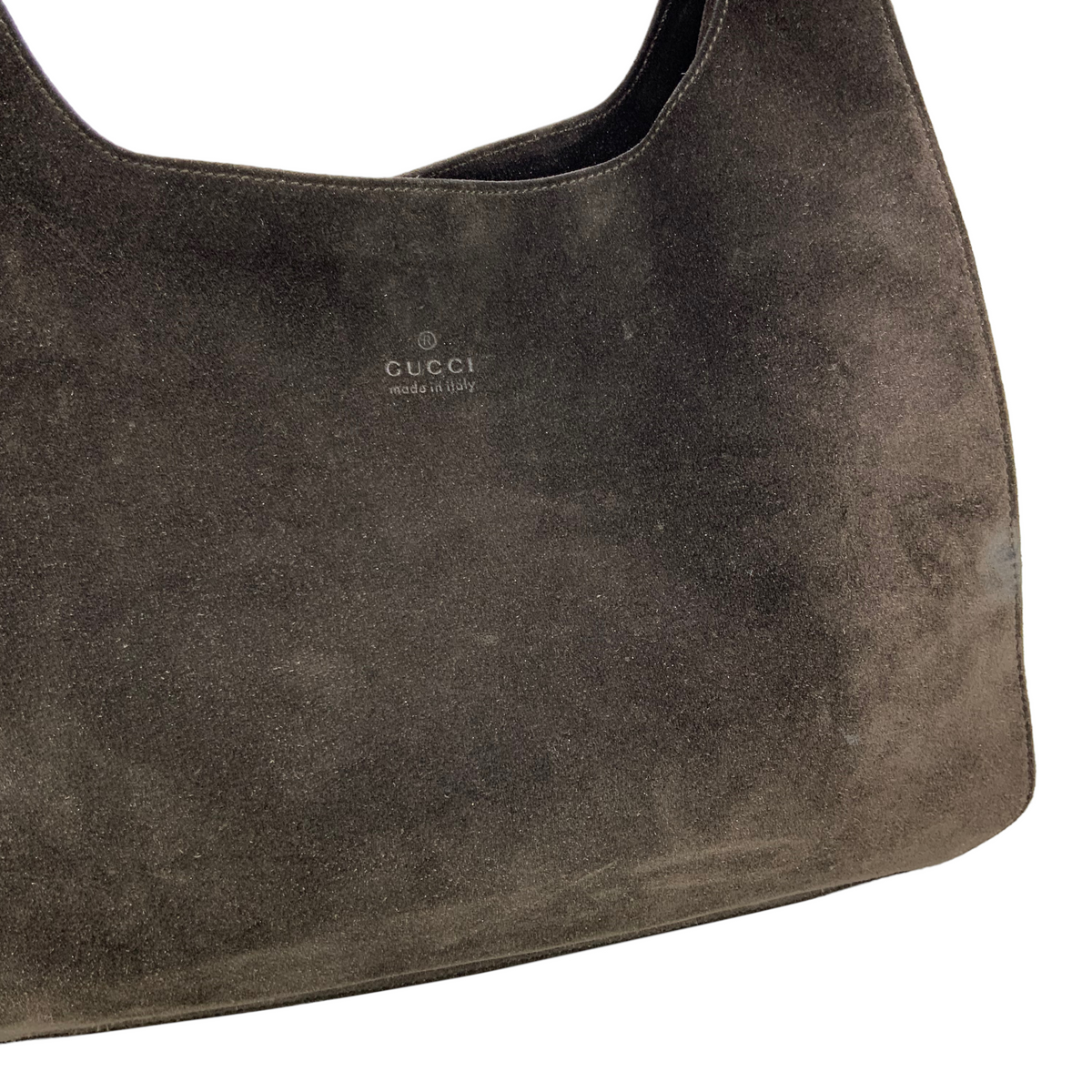 GUCCI Vintage Suede Hobo Bag